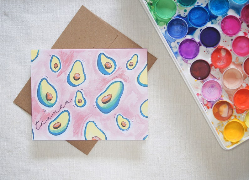 Avocado Thank You Card