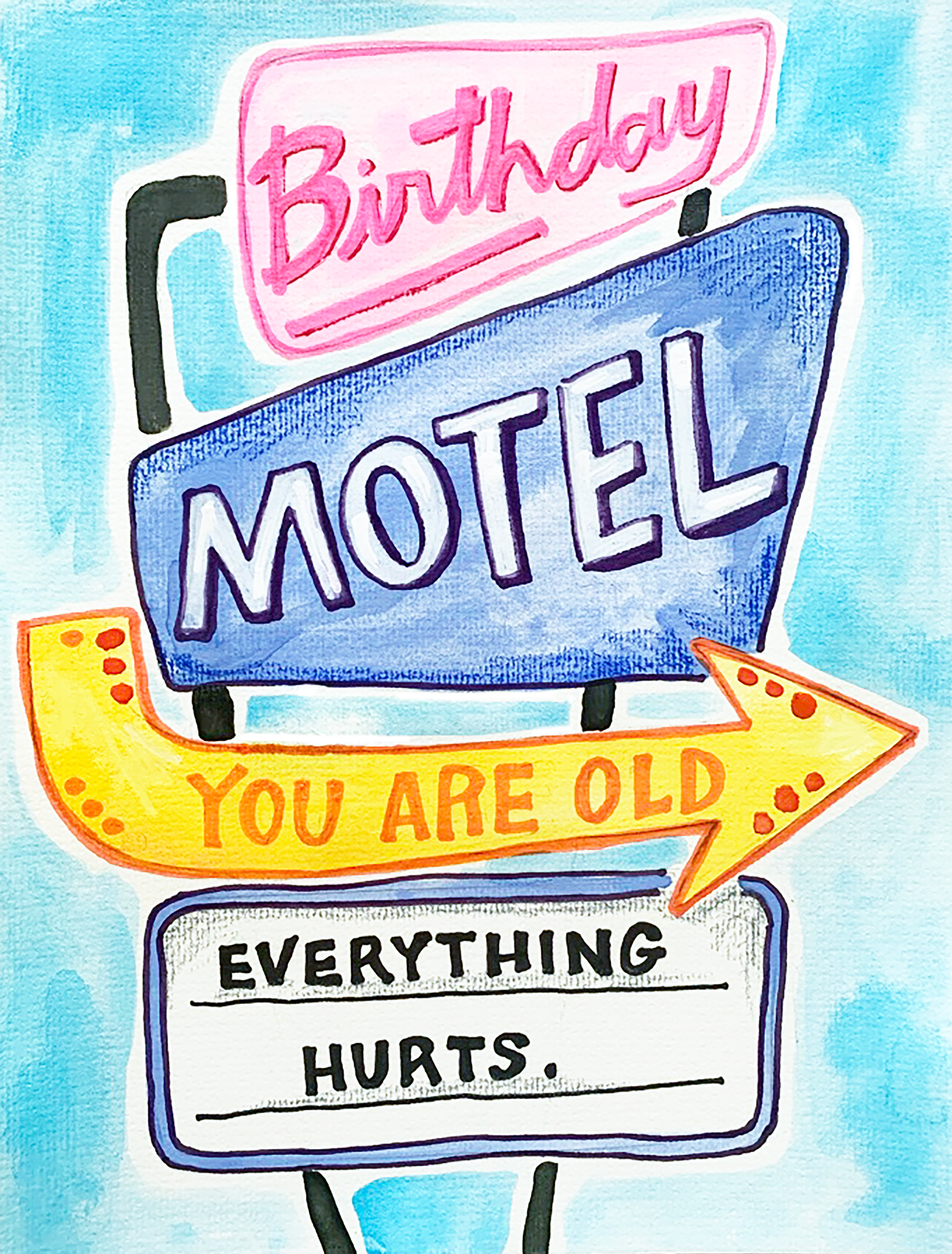 Birthday Motel Card