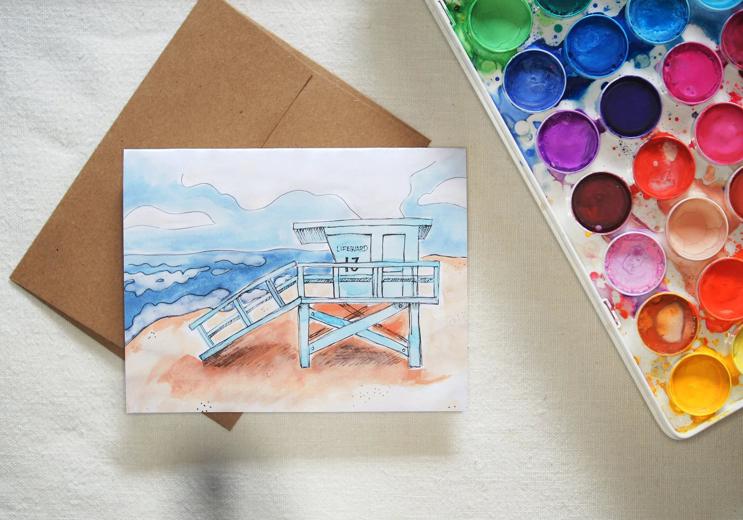 Lifeguard Tower Card