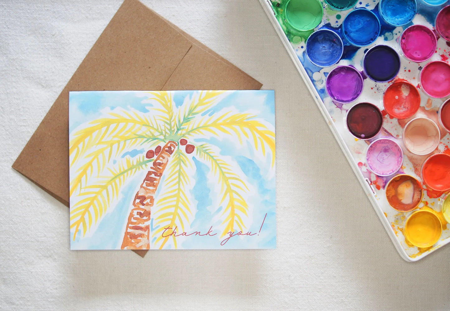 Palm Tree Thank You Card