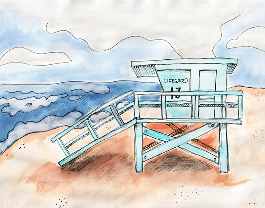 Lifeguard Tower Card