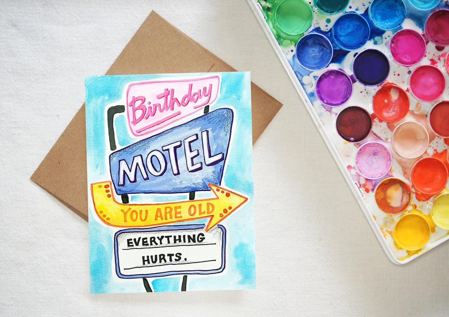 Birthday Motel Card