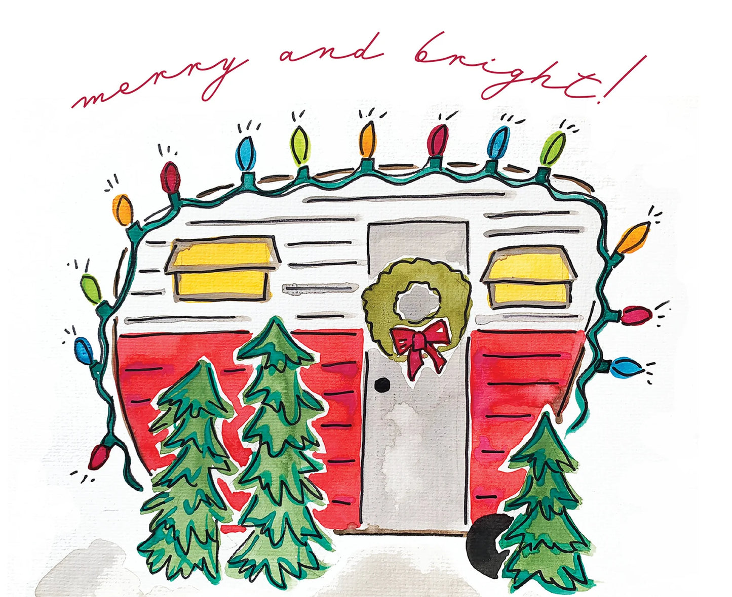 Merry & Bright Camper Card