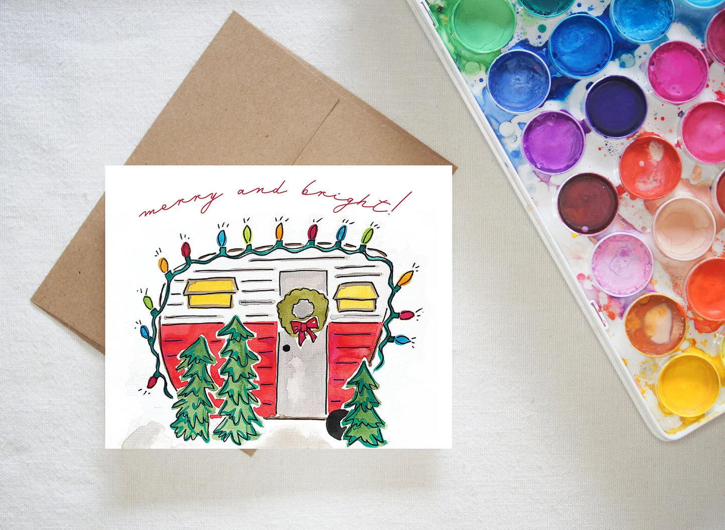 Merry & Bright Camper Card