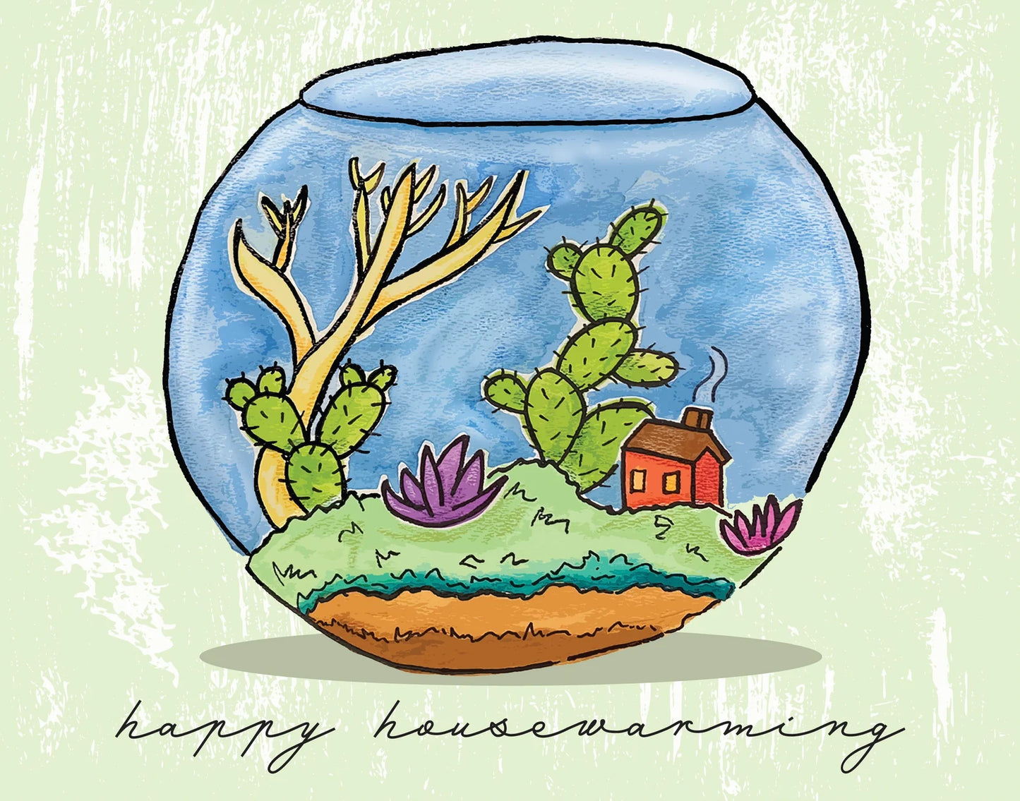 Terrarium Housewarming Card