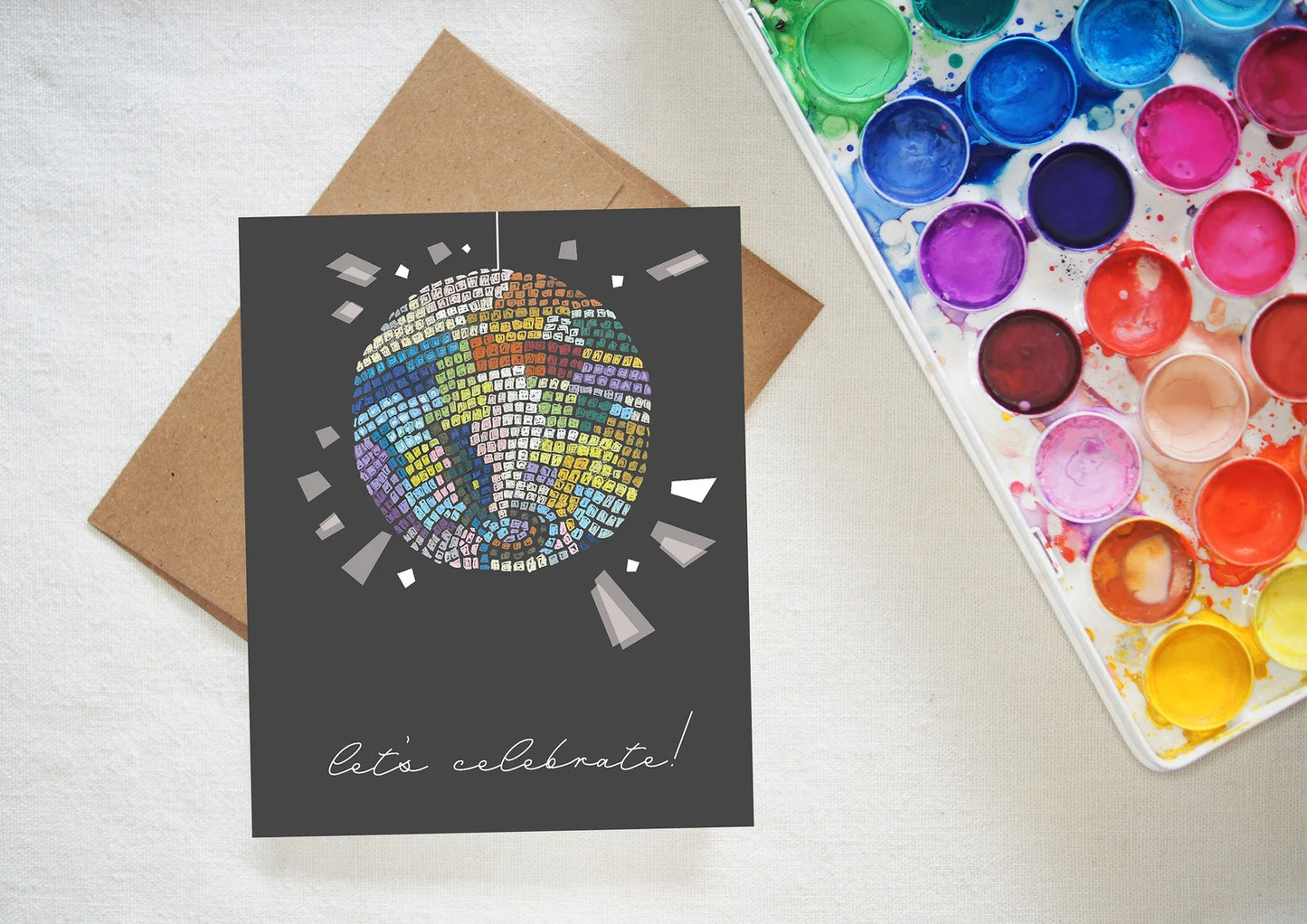 Let's Celebrate Disco Ball Card