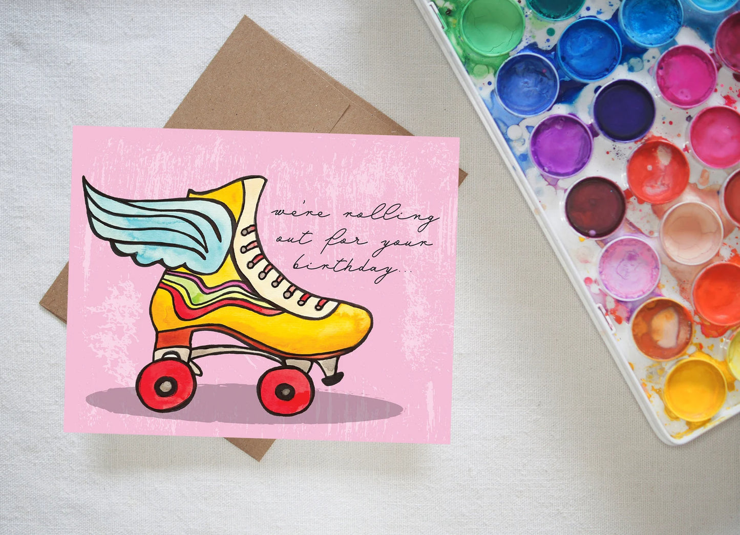 Roller Skate Birthday Card