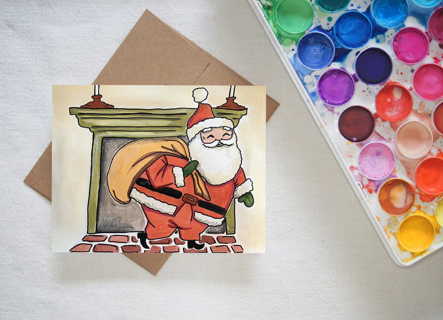 Coming Down the Chimney Card