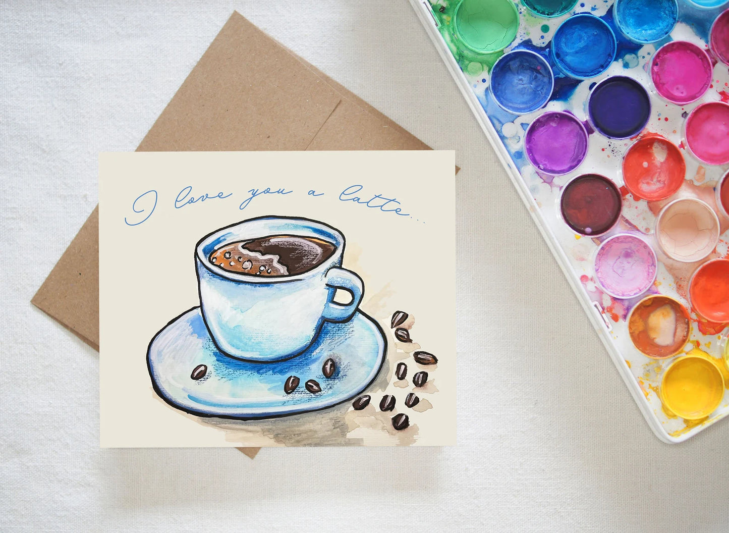 Love you a Latte Card