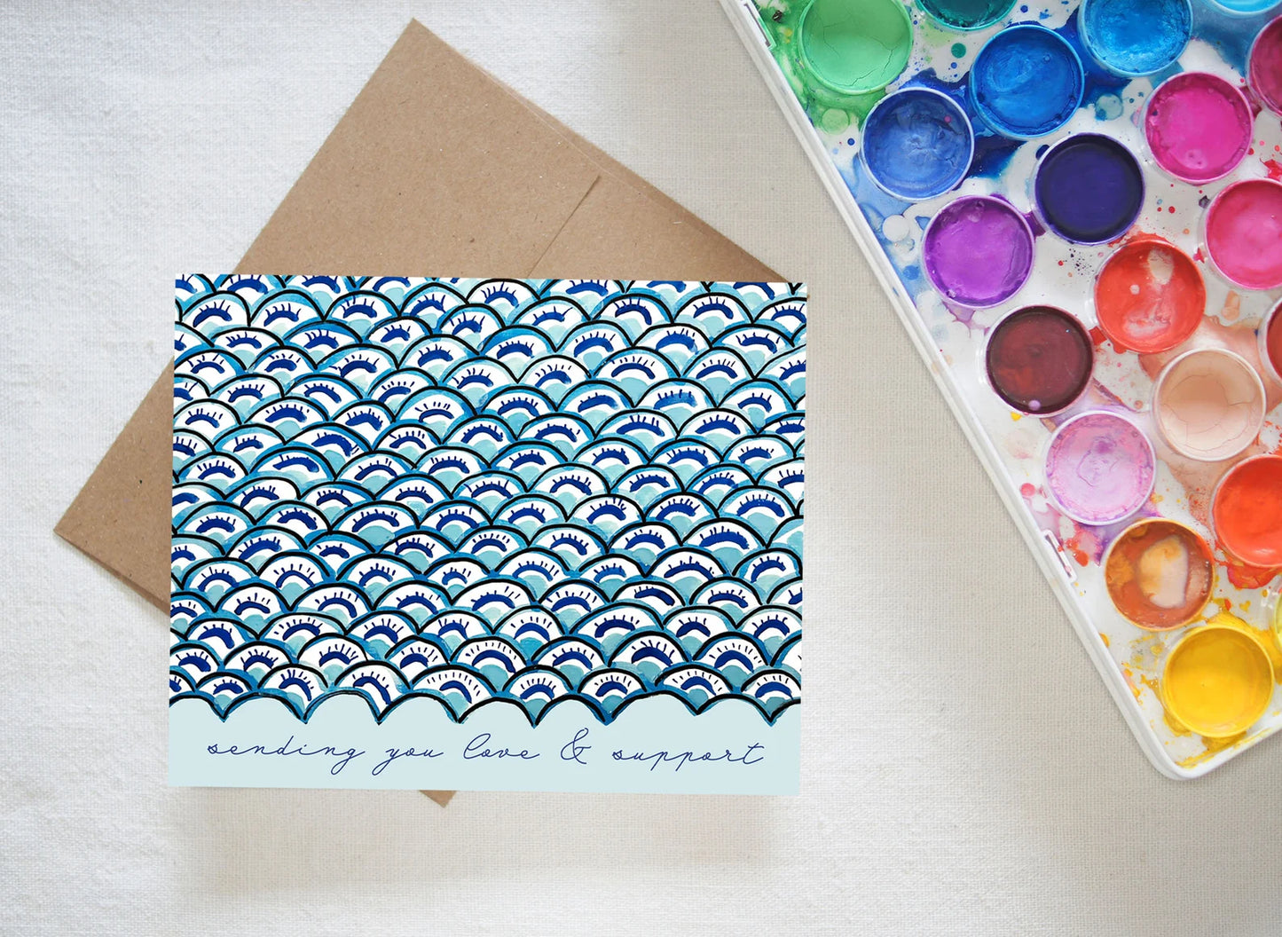 Waves Sympathy Card