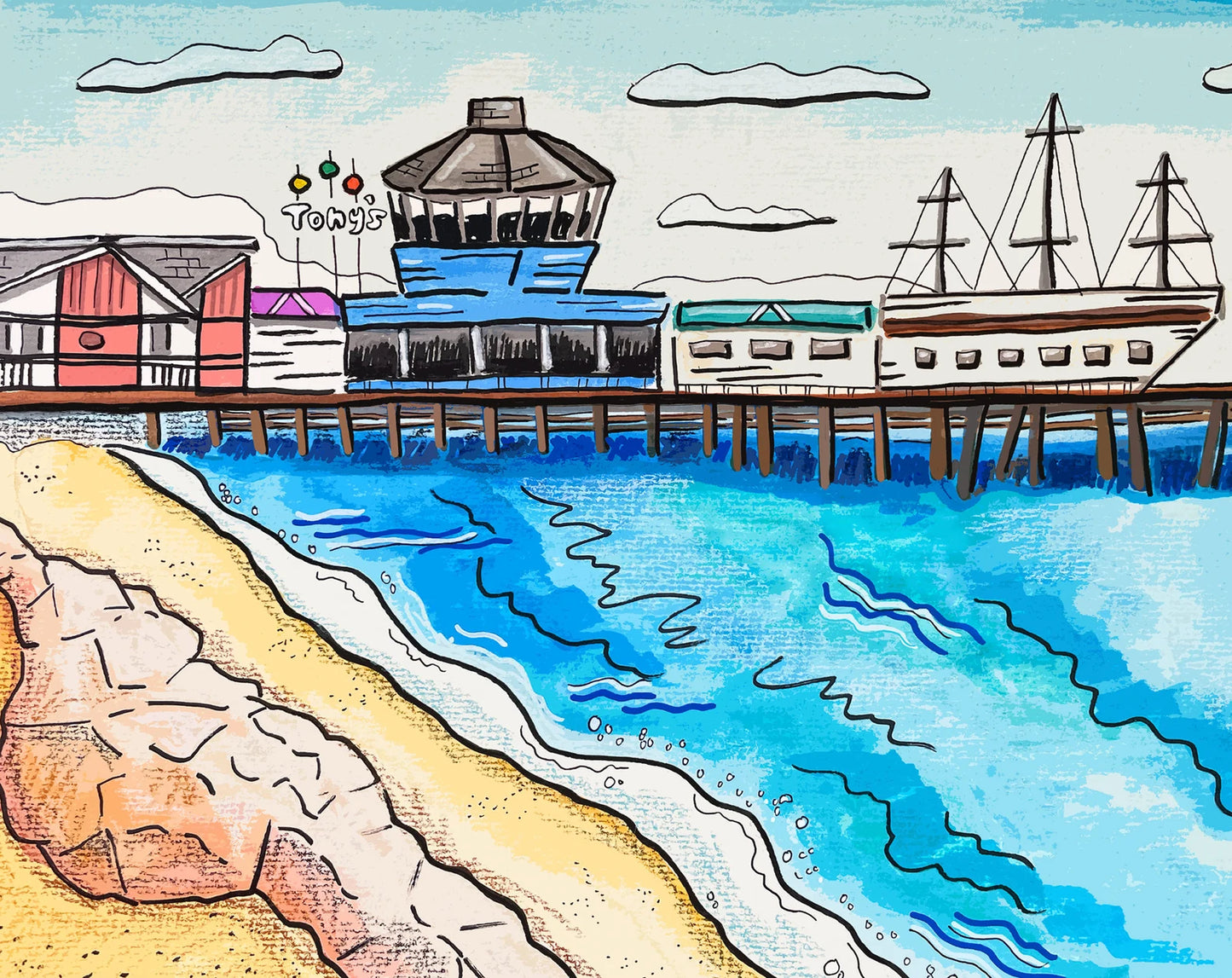 Redondo Pier Card