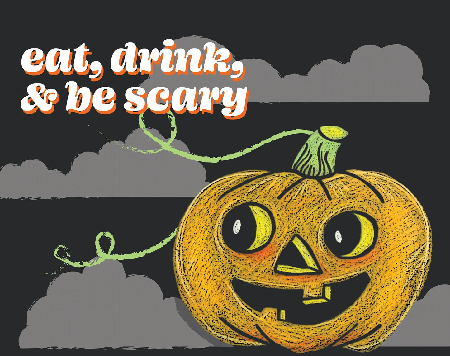 Be Scary Pumpkin Card