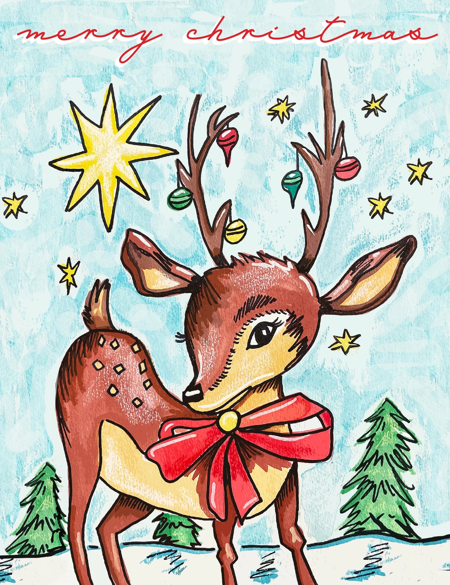 Christmas Reindeer Card