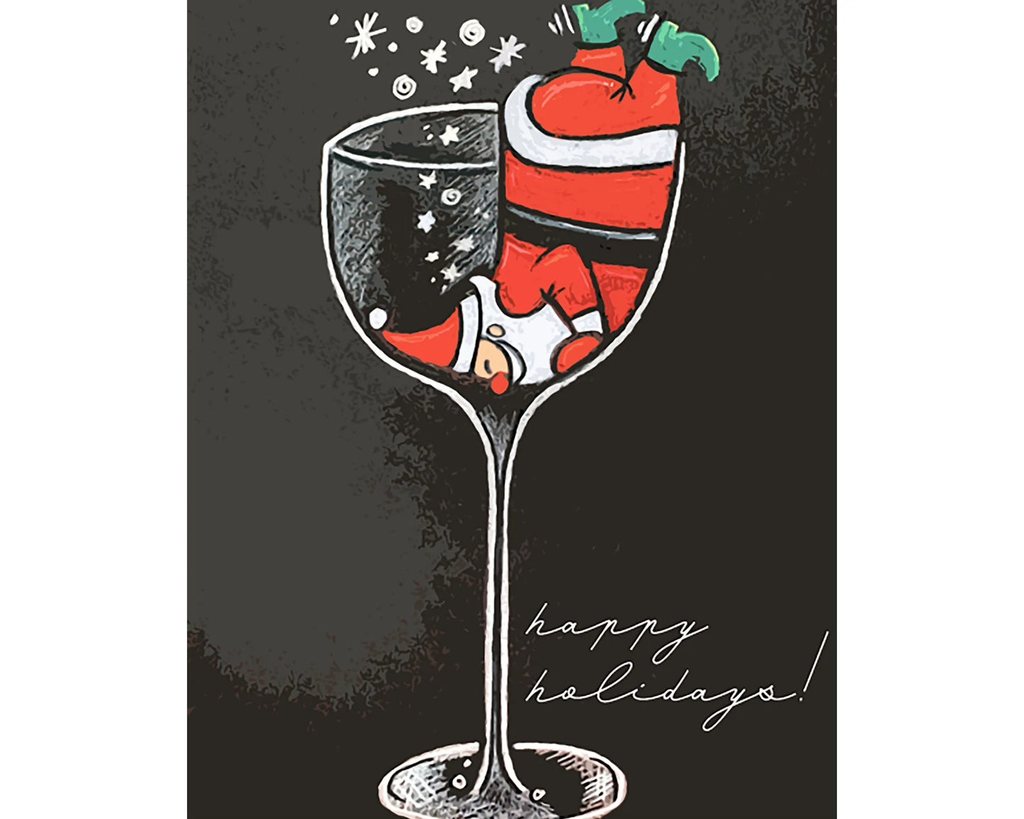 Boozy Santa Card