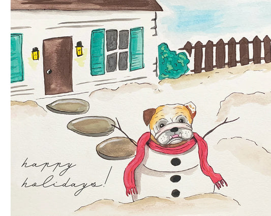 Snow Dog Card