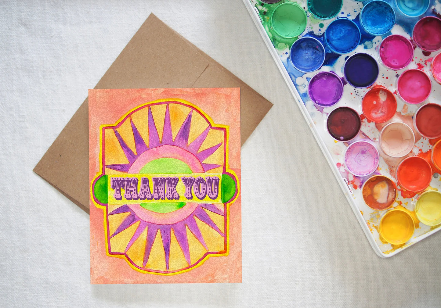 Starburst Thank You Card