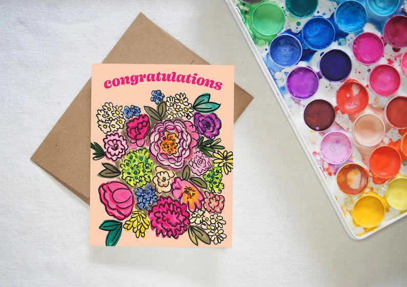 Congratulations Bouquet Card