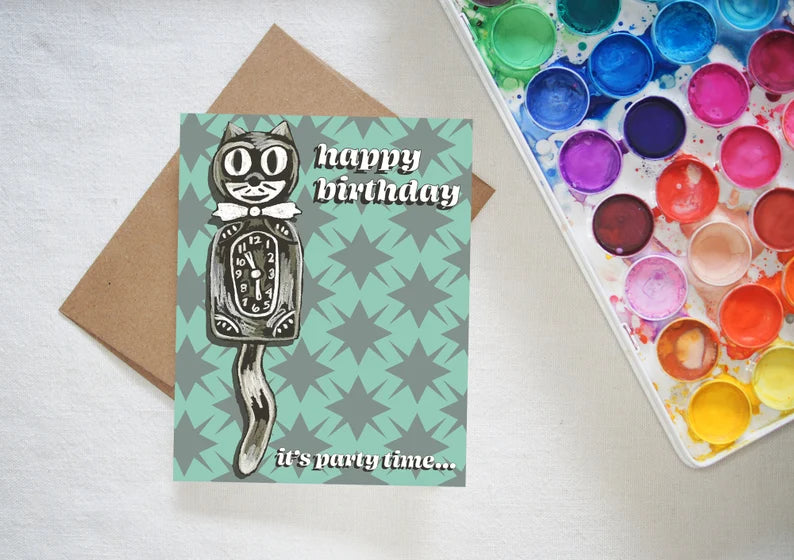 Kit Cat Birthday Card