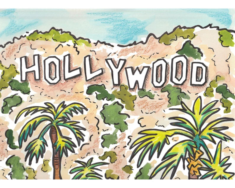 Hollywood Hills Card