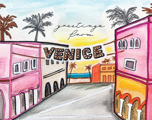 Greetings from Venice Card